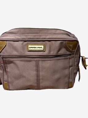 Pan Am Men's Messenger Bag in Dusty Mauve with Tan Trim